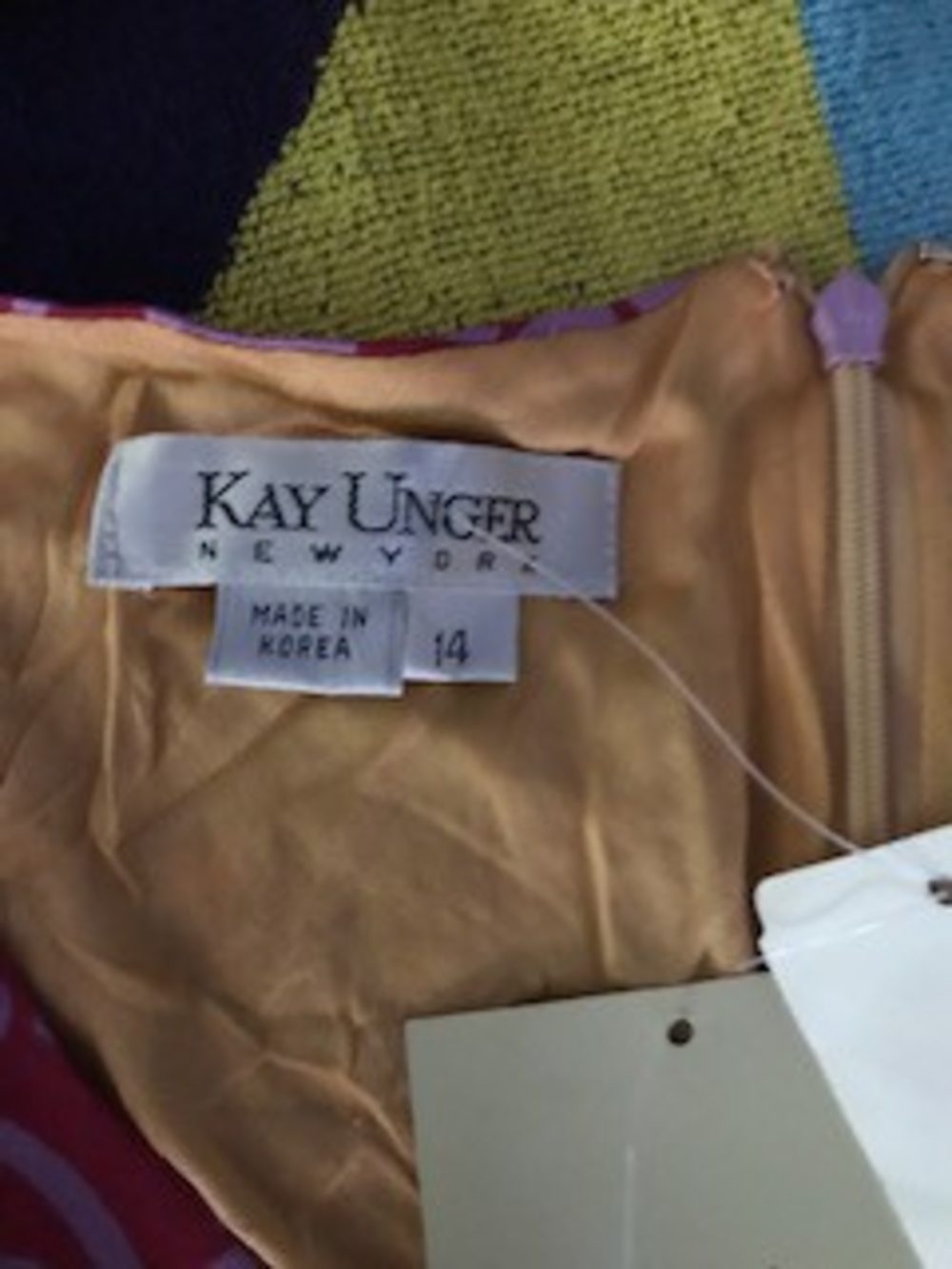 Kay Unger New York Dress - Pink and Purple